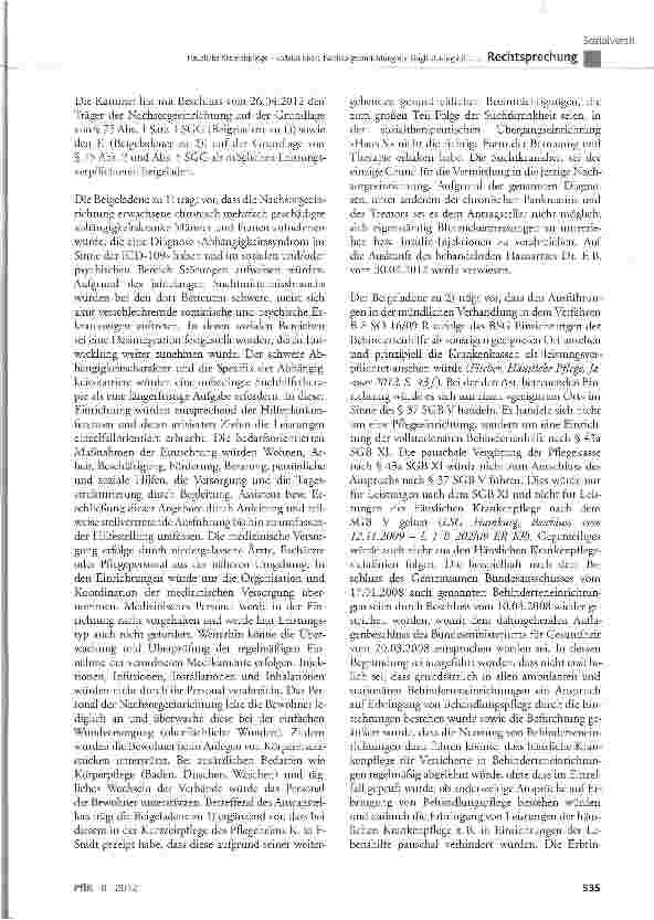 Vorschauseite 5: Häusliche Krankenpflege - vollstationäre Nachsorgeeinrichtung der Eingliederungshilfe (hier: Blutzuckermessungen, Insulin-Injektionen, Herrichten der Medikamentengabe)