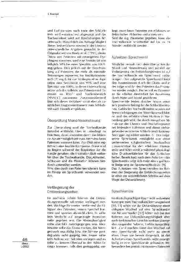 Vorschauseite 2: Die Entwöhnung von der Trachealkanüle