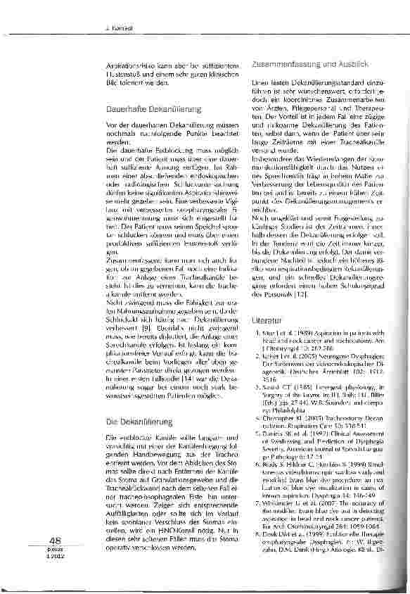 Vorschauseite 4: Die Entwöhnung von der Trachealkanüle