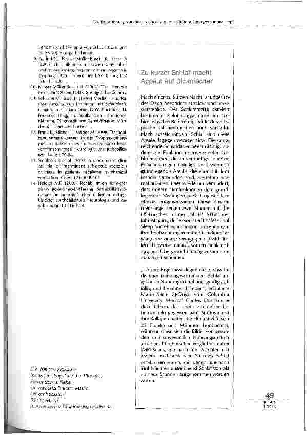 Vorschauseite 5: Die Entwöhnung von der Trachealkanüle