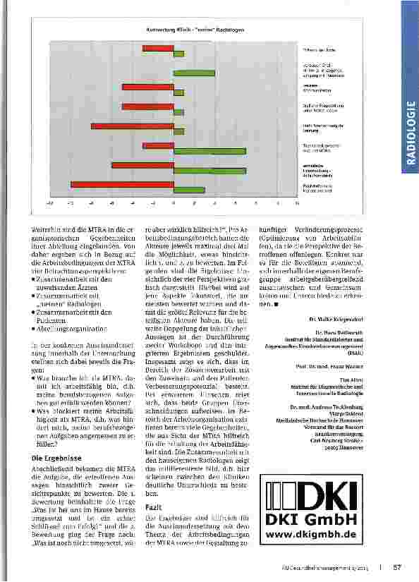 Vorschauseite 3: Radiologie - der ideale Arbeitsplatz!