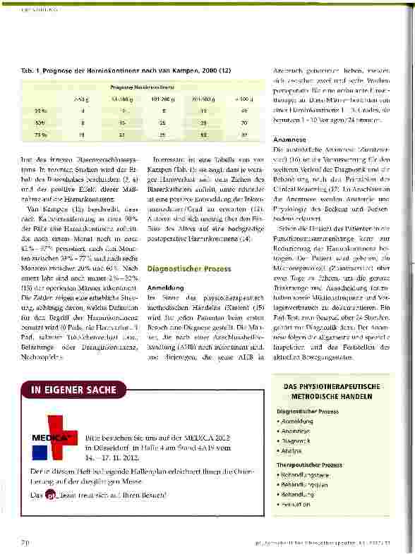 Vorschauseite 3: Physiotherapie nach nerverhaltender radikaler retropubischer Prostatektomie (NRRP)