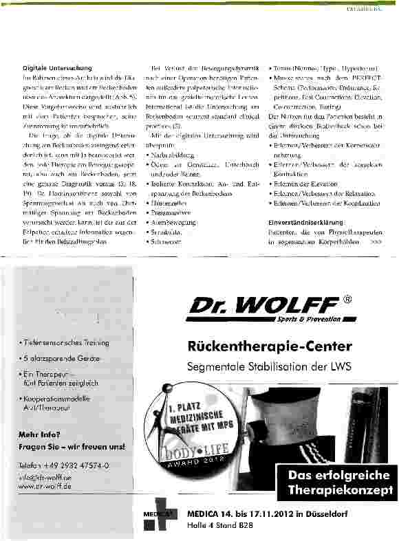 Vorschauseite 4: Physiotherapie nach nerverhaltender radikaler retropubischer Prostatektomie (NRRP)
