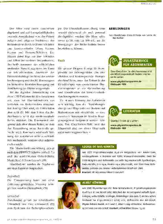 Vorschauseite 6: Physiotherapie nach nerverhaltender radikaler retropubischer Prostatektomie (NRRP)