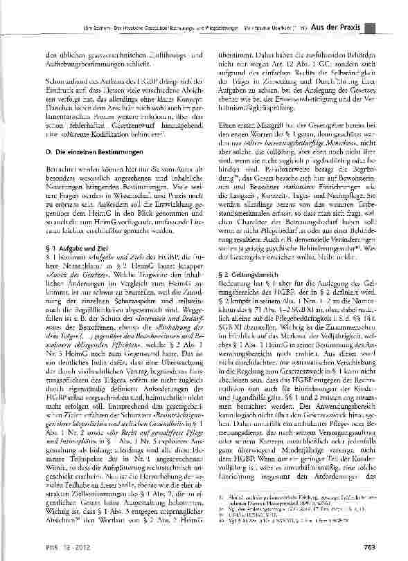 Vorschauseite 5: Das Hessische Gesetz über Betreuungsund Pflegeleistungen Ein kritischer Überblick (1. Teil)