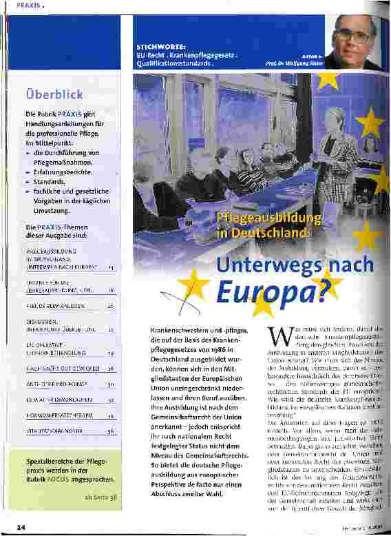 Vorschauseite 1: Unterwegs nach Europa?