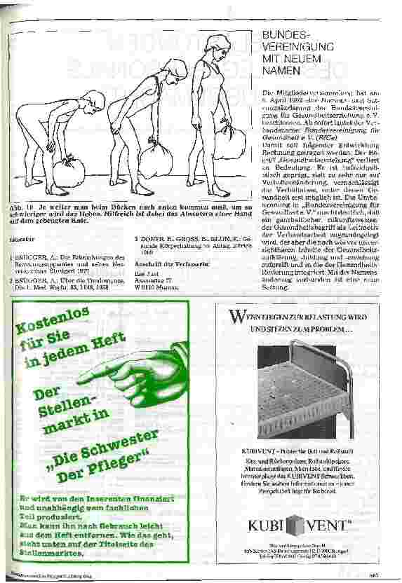 Vorschauseite 4: Rückenschule für Pflegepersonal und Patienten Teil 1