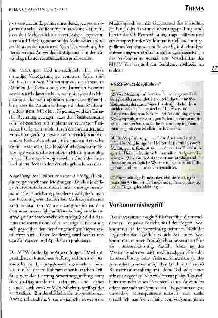 Vorschauseite 2: Die Medizinprodukte-Sicherheitsplanverordnung (MPSV) Konsequenzen für Betreiber und Anwender