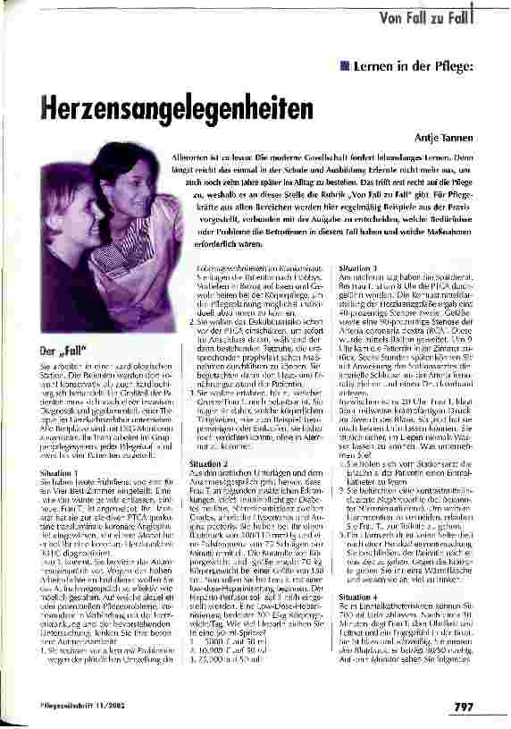 Vorschauseite 1: Herzensangelegenheiten Lernen in der Pflege