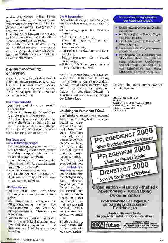 Vorschauseite 4: Herausforderungen für ambulante Dienste