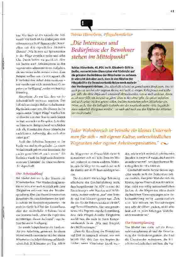 Vorschauseite 3: Mehr Zeit für Pflege