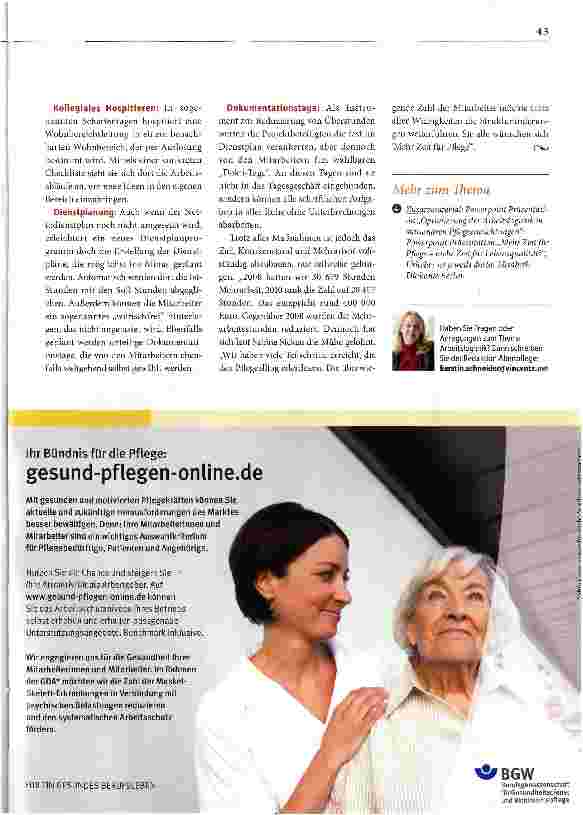 Vorschauseite 5: Mehr Zeit für Pflege