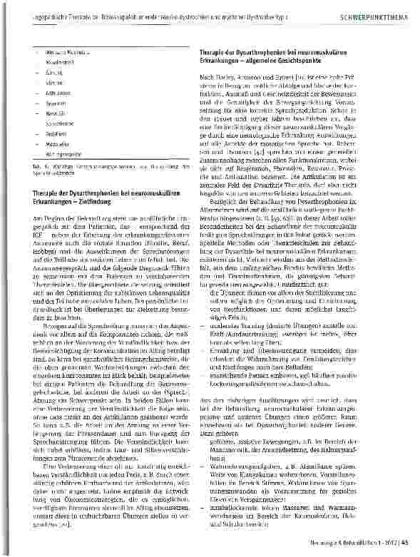 Vorschauseite 4: Logopädische Therapie bei fazioskapulo-humeraler Muskeldystrophie und myotoner Dystrophie Typ 1 (Curschmann, Steinert) im Erwachsenenalter