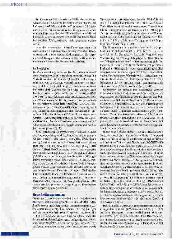 Vorschauseite 6: Vorhofflimmern - Gesichertes und Neues