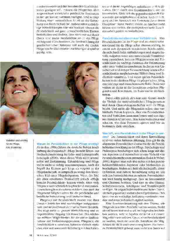 Vorschauseite 2: Pflege braucht Persönlichkeit