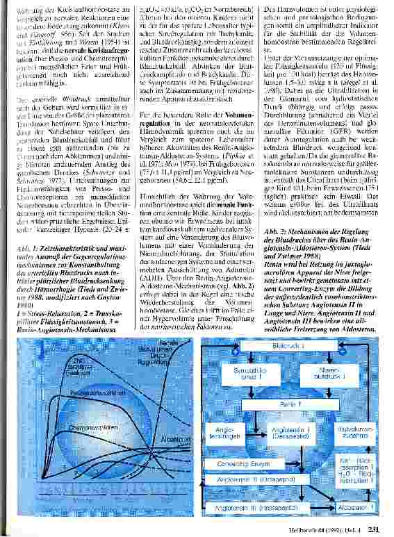 Vorschauseite 2: Blutdruckund Blutvolumenregulation Besonderheiten im frühen Kindesalter