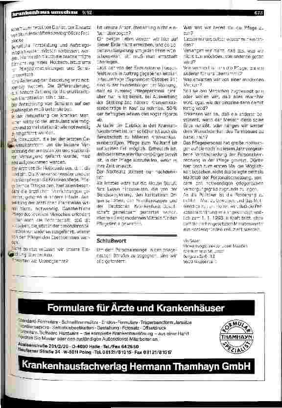 Vorschauseite 3: Personalmangel in den pflegerischen Berufen