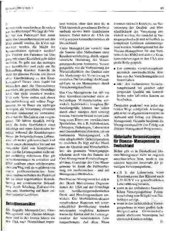 Vorschauseite 2: Disease-Management aus Sicht der Ärzte