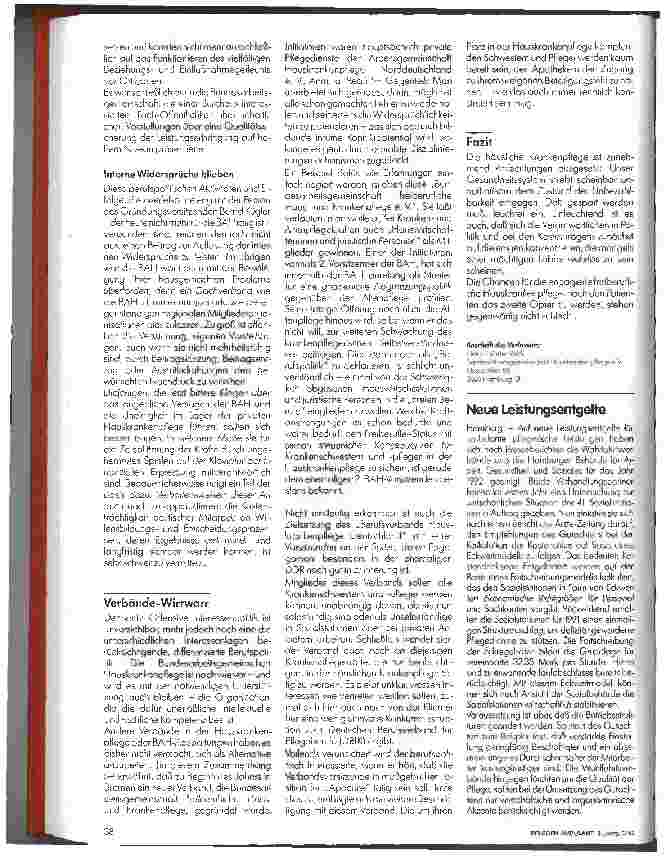 Vorschauseite 2: Berufsverbände in der Hauskrankenpflege