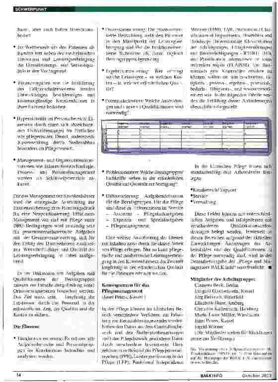 Vorschauseite 3: Fallpauschalensystem: Effizientes Management und Pflege