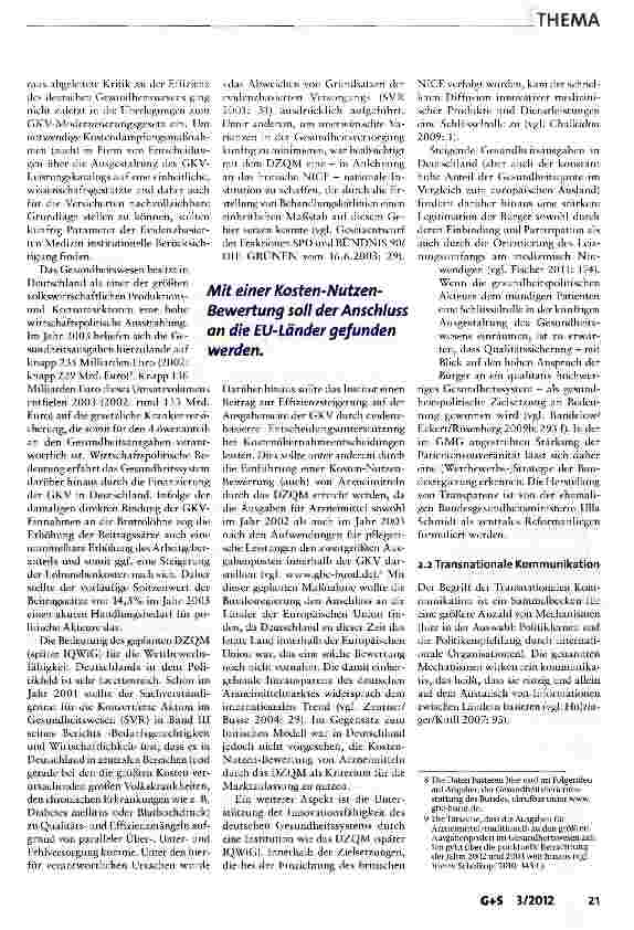 Vorschauseite 3: Das Institut für Qualität und Wirtschaftlichkeit im Gesundheitswesen - ein deutsches NICE?