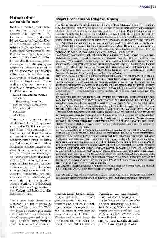 Vorschauseite 2: Von Kollege zu Kollegin