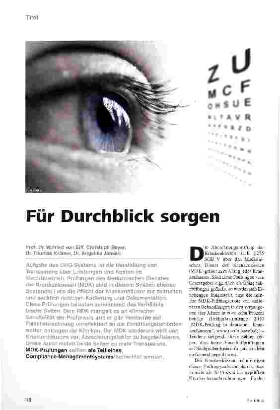 Vorschauseite 1: Für Durchblick sorgen