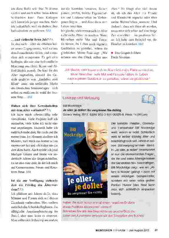 Vorschauseite 4: „Meine Rüstung rostet!