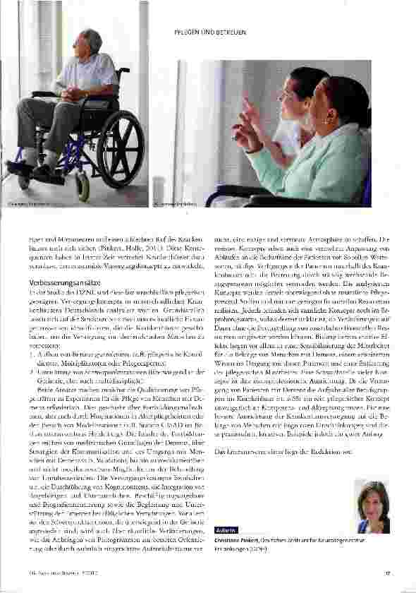 Vorschauseite 2: Vertrauen schaffenMenschen mit Demenz im Krankenhaus besser versorgen