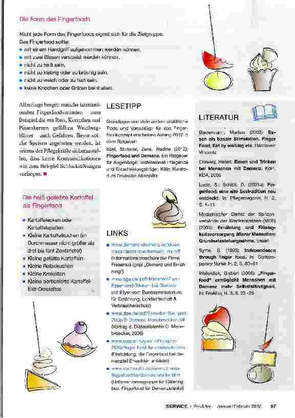 Vorschauseite 2: Fingerfood - ein alternatives Ernährungskonzept