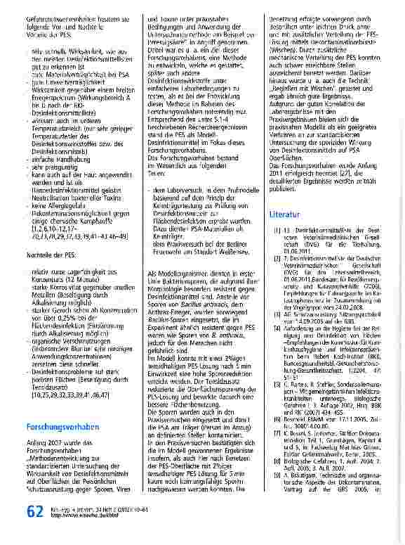 Vorschauseite 4: Entstehung und Ergebnisse eines Forschungsvorhabens für die Desinfektion von Persönlicher Schutzausrüstung der Gefahrenabwehreinheiten