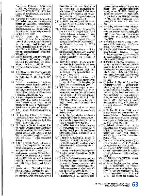 Vorschauseite 5: Entstehung und Ergebnisse eines Forschungsvorhabens für die Desinfektion von Persönlicher Schutzausrüstung der Gefahrenabwehreinheiten