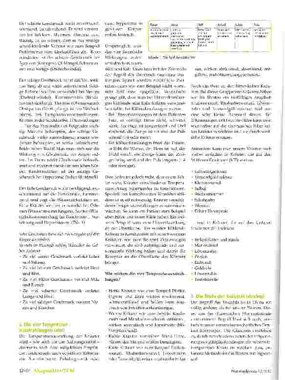 Vorschauseite 2: Kräutertherapie nach den Kriterie der Traditionellei Chinesischen Medizin