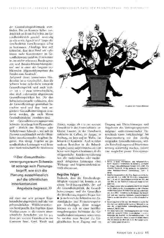 Vorschauseite 2: Wieviel Föderalismus erträgt unsere Gesundheitsversorgung?
