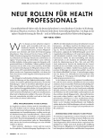 Vorschauseite 1: Neue Rollen für Health Professionals