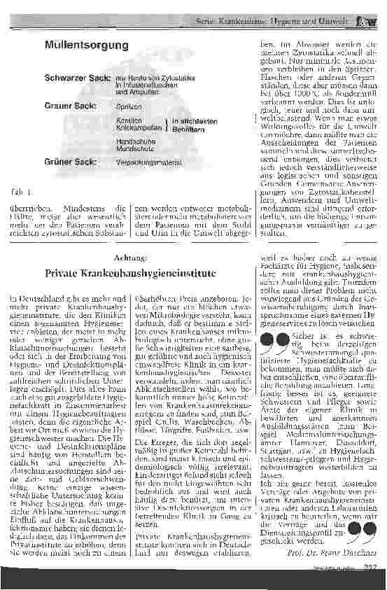Vorschauseite 3: Möglichkeiten zur Kostenund Abfalleinsparung Wiederaufbereitung von Einwegsondenkostspritzen