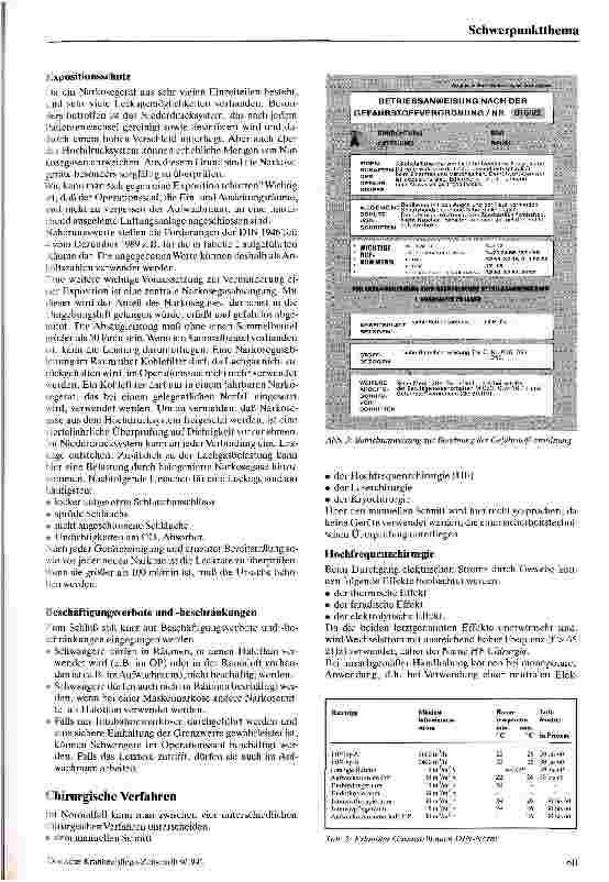 Vorschauseite 3: Gefährdung im Operationsbereich