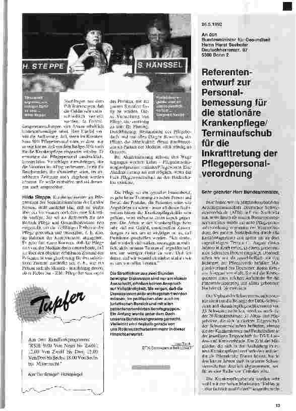 Vorschauseite 4: Pflege - Partner der Medizin Podiumsdiskussion
