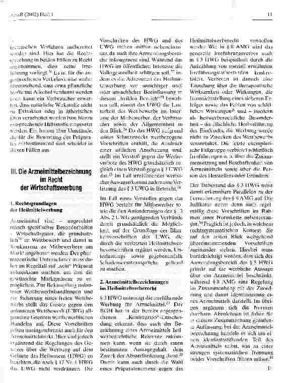 Vorschauseite 4: Zur Bezeichnung von Arzneimitteln