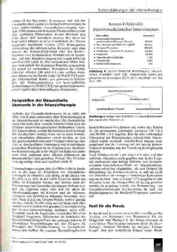 Vorschauseite 3: Rationalisierung versus Rationierung in der Intensivtherapie