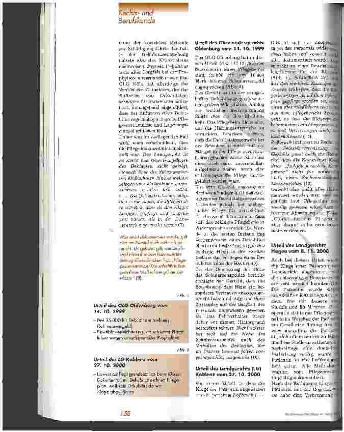 Vorschauseite 3: Dekubitus - zwischen ärztlicher Verantwortung und pflegerischer Kompetenz