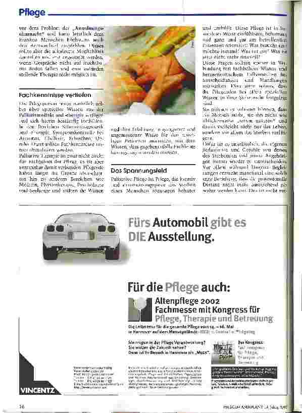 Vorschauseite 2: Die ambulante Pflege Sterbender