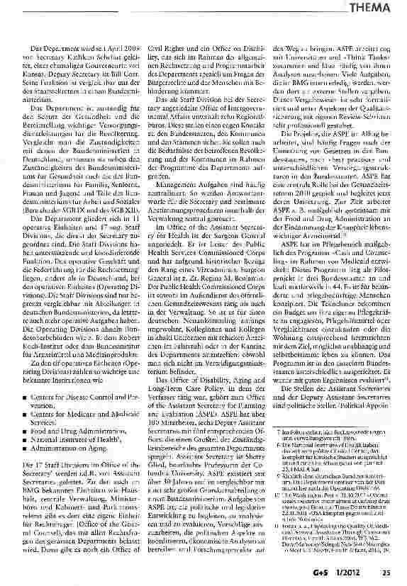 Vorschauseite 3: Einsichten in die ministerielle Arbeit in Washington