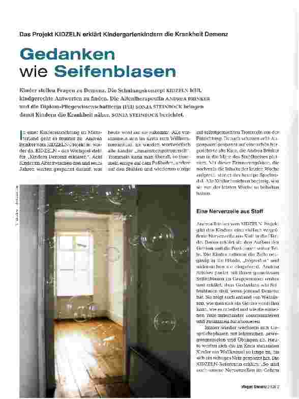 Vorschauseite 1: Gedanken wie Seifenblasen