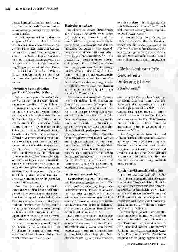Vorschauseite 2: Mehr als Rückenschule und Entspannungskurse