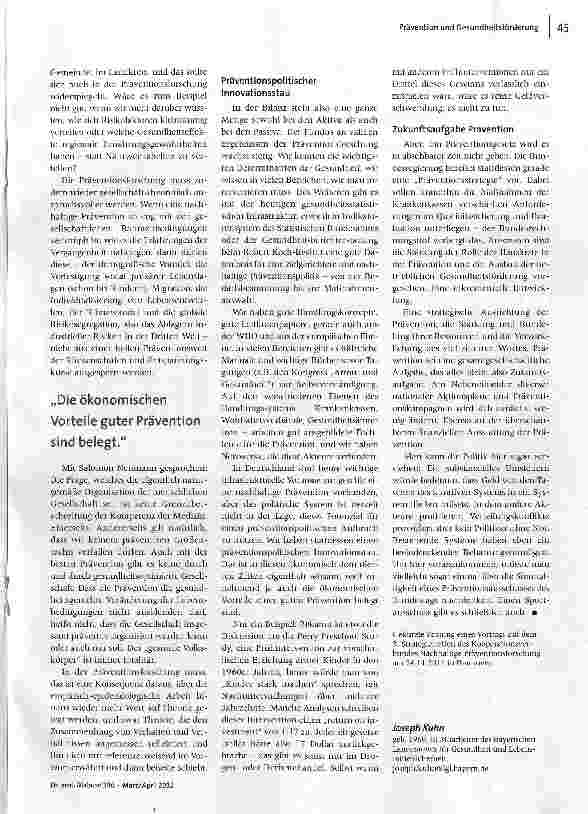Vorschauseite 3: Mehr als Rückenschule und Entspannungskurse