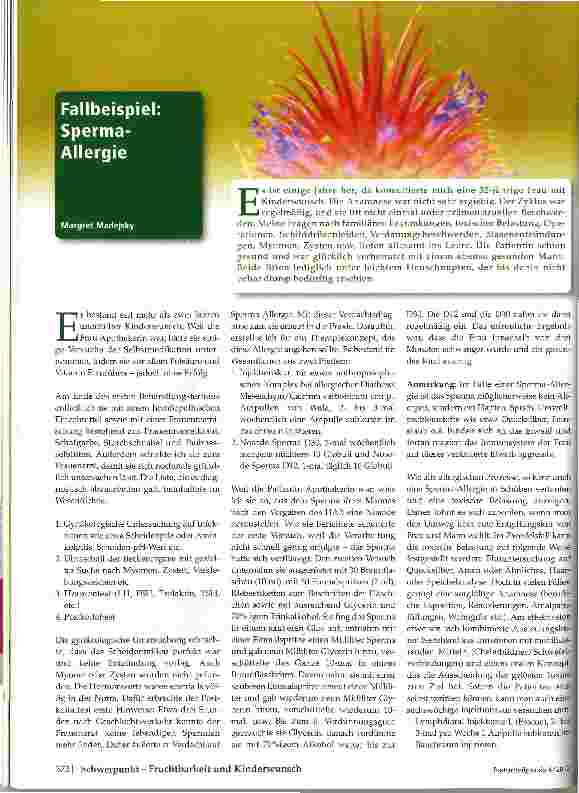 Vorschauseite 1: Fallbeispiel: Sperma-Allergie