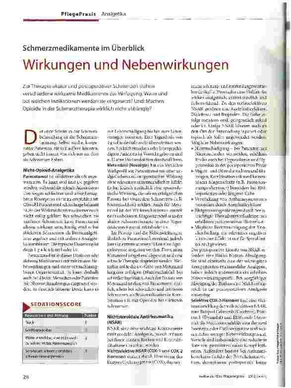 Vorschauseite 1: Wirkungen und Nebenwirkungen