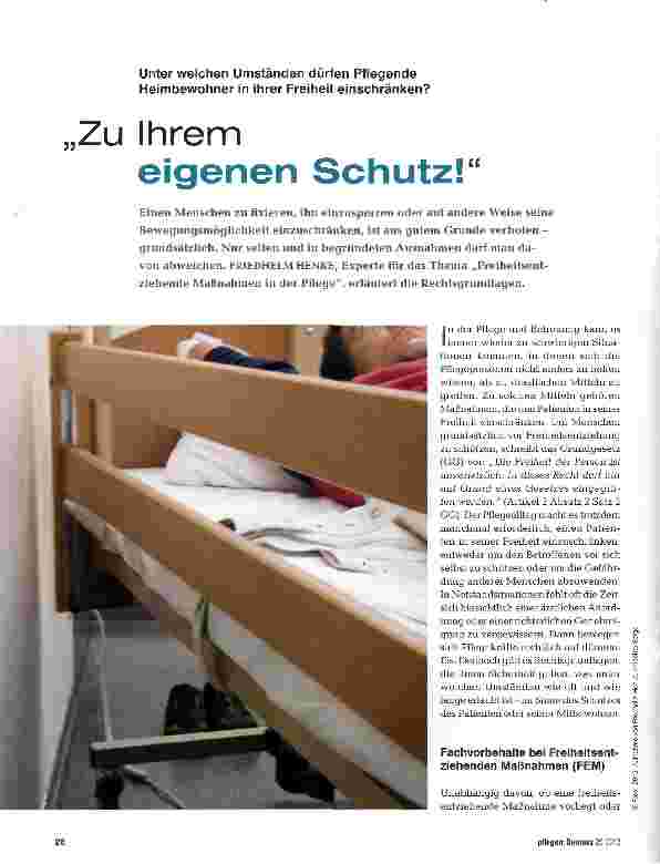 Vorschauseite 1: Zu Ihrem eigenen Schutz!