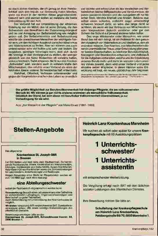 Vorschauseite 2: Materialismus und Idealismus des Schwesternberufs